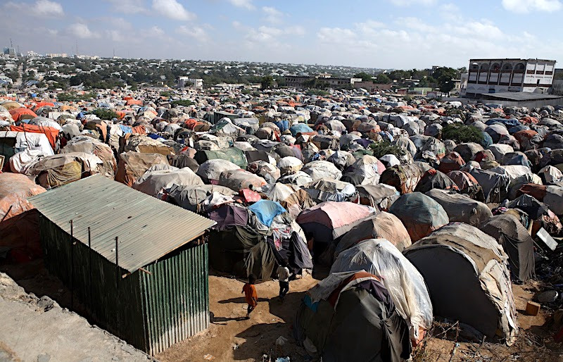 A Palestinian refugee camp located in Jordan.